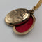 1987 British Vintage 9ct Gold Oval Locket Pendant Necklace
